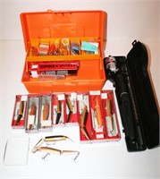 Daiwa Collaspable Fishing Rod & Reel, Tackle Box