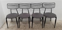 Group of 4 side chairs approx 17" x 17" x 31"
