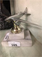 BRASS CHROME PLATED MUSTANG WWII PLANE