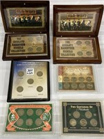Group of 6  Coin Sets Including 2-Old West-The