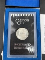 1884 Carson City Morgan silver dollar in GSA Hoard