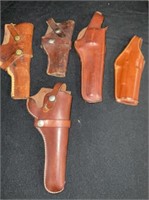 5 Pc. Lot of Leather Gun Holsters