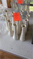 White vases