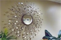 Sunburst Metal Wall Mirror