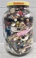 Jar of Fashion Jewelry