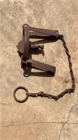 Antique New House Foot Trap-#4 Long Ear