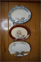 Fork & Spoon Plate Holder w/ Three Platters