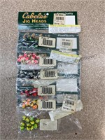 6 packs of Cabalas jig heads