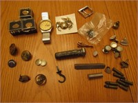 pins,buttons,watch,bullets & items