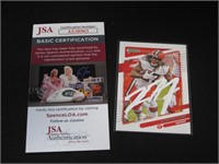 2021 DONRUSS KAREEM HUNT AUTOGRAPH JSA COA