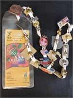 Collectible 1996 Olympics Ticket and Pins