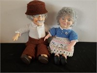 Grandpa and grandma dolls
