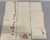 58 Envelopes Of Vintage Stamps