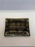 1971 World Series Ash Tray plate Pirates