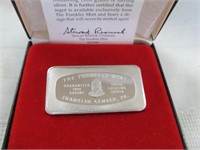 1993 Franklin Mint 1000gr 65.4 Gram Silver Ingot