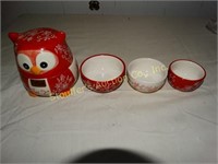 Temp-tations Lace Owl measuring cups