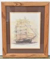 FIELDRIGGERIN GEORG STAGE Tall Ship Print