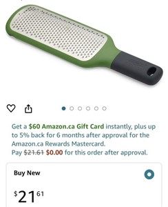 Paddle Grater/Zester with Easy-Grip Handle,