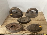 Antique cast iron flat irons