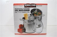 4 Piece 12 QT Professional Cookware Multi-Cooker