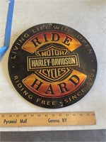Metal Harley sign