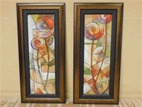 Large Framed Abstract Art Prints.