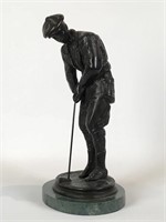 Solid Bronze Golfer