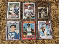 5 NFL ROOKIE CARDS AND A 1948 AL FAIRCLOTH