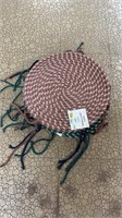 Lot Of 10 Multicolor Braided Seat Cushions