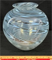 PRETTY SIGNED P. STANLEY HAND BLOWN GLASS