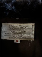 Dino Ricco Genuine Black Rabbit Fur