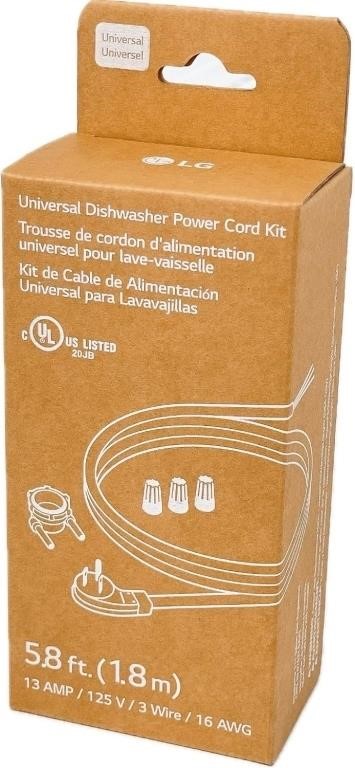 LG Universal Dishwasher Power Cord Kit