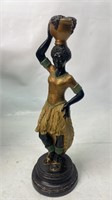 Antique Chalkware 13 inch figurine