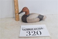 Hand-Carved Wooden Canvasback by Art In Wood