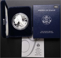 2004-W U.S. Silver Eagle - Box & COA