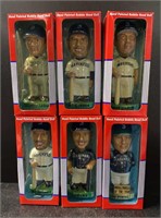 (6) Hand Painted Mariners Bobble Heads