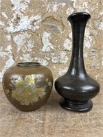 Japanese Bronze Vases