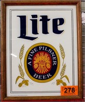 Vintage Advertising Illuminated Sign Lite Beer