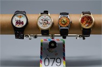 Lot of 4 Pop Culture Icon Watches  NOT WORKING
