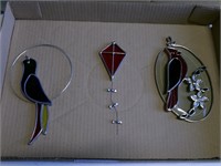 3 stained glass items