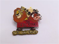 Rare LtdEd 10th Anniver LION KING Disney Pin