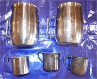 Set Of Metal Mugs