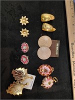 Vintage clip-on earring lot