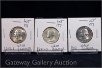 (3) Washington Quarters-