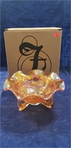 (1) Fenton Marigold Crystal Bowl w/ Box