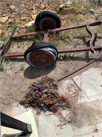 Tire chains and scrap iron