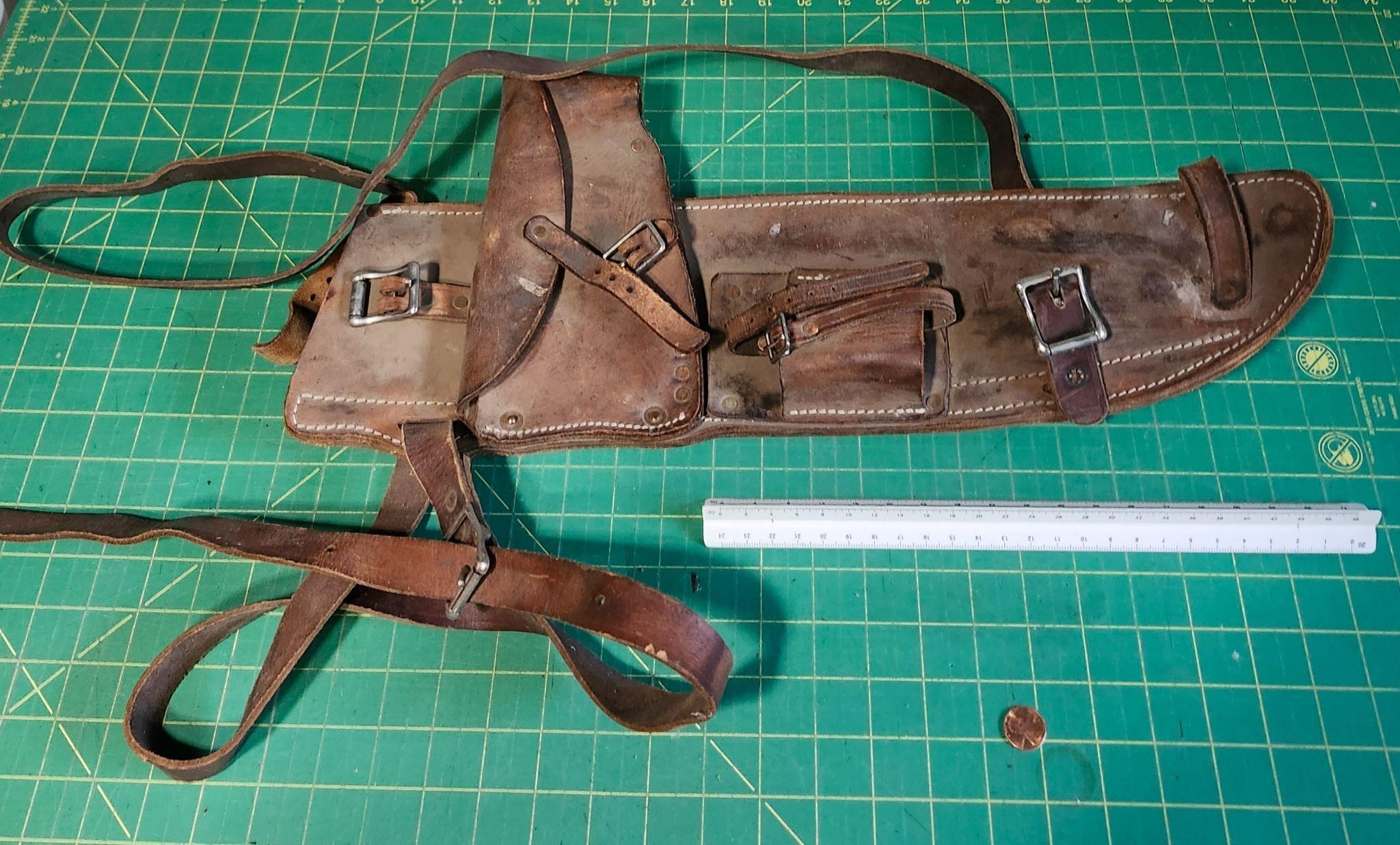 Leather scabbard