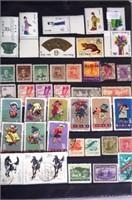 Collection Chinese postage stamps