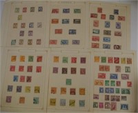 Collection early Australian postage stamps