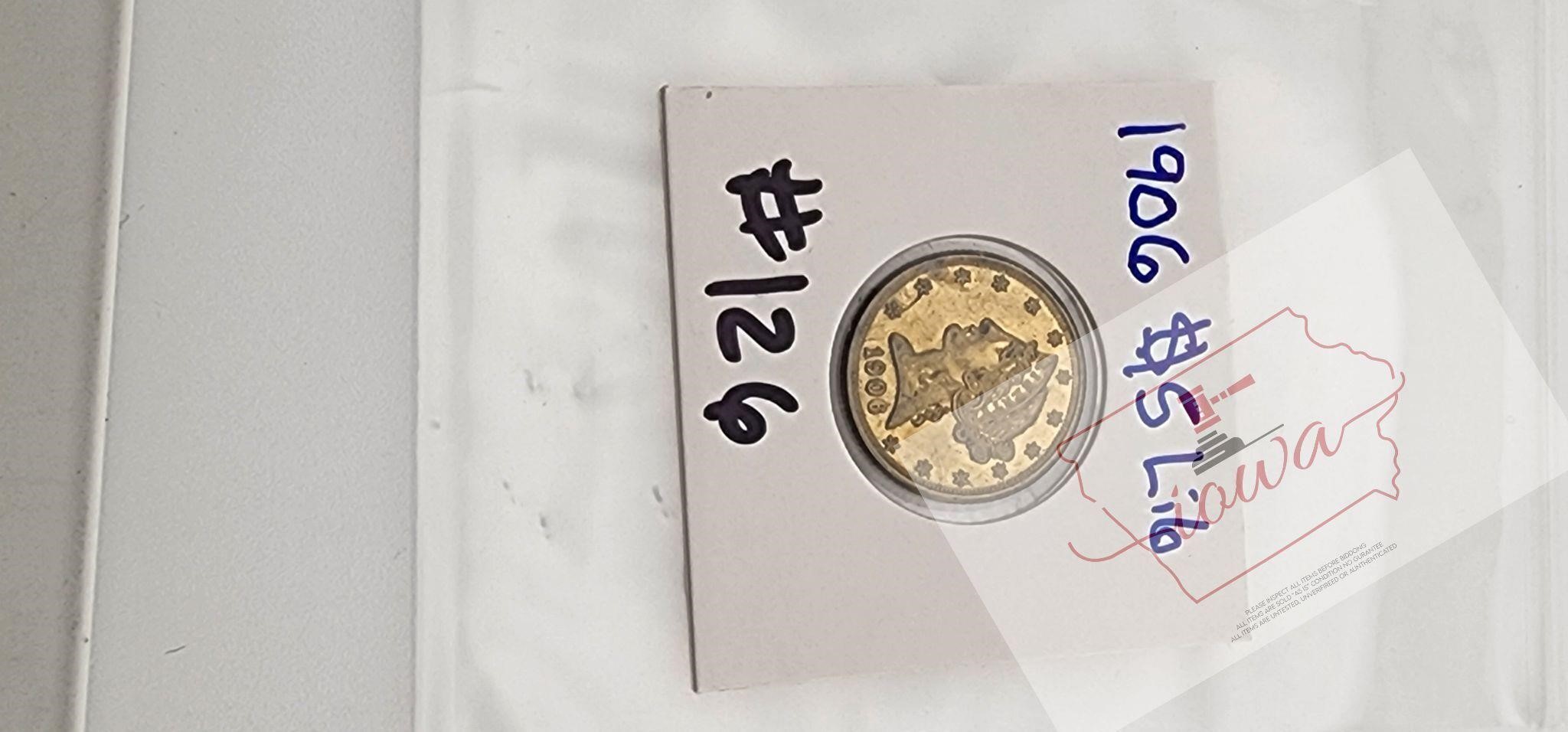 1906 $5 Liberty 1906 Coin